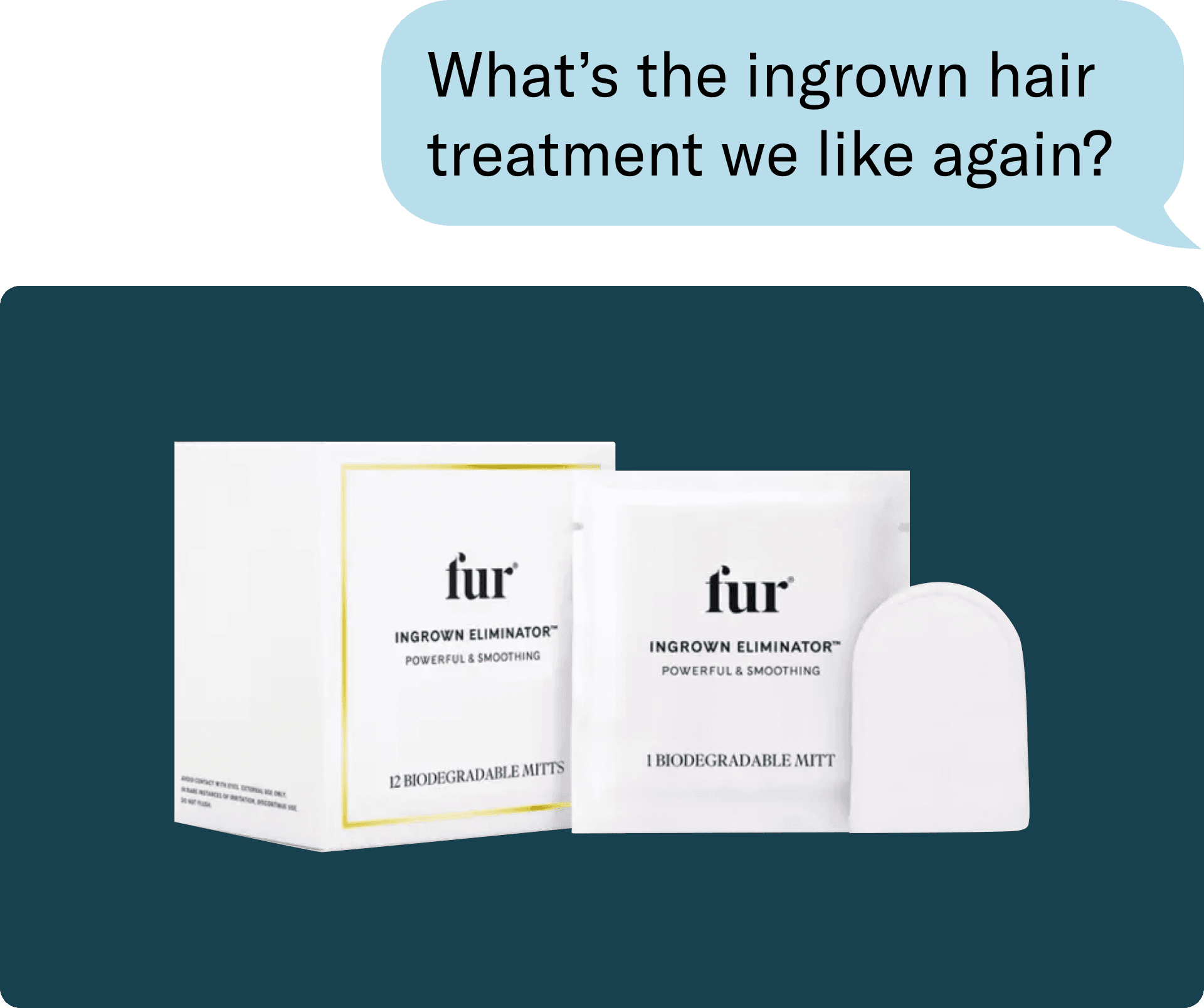 Fur Ingrown Eliminator Mitts