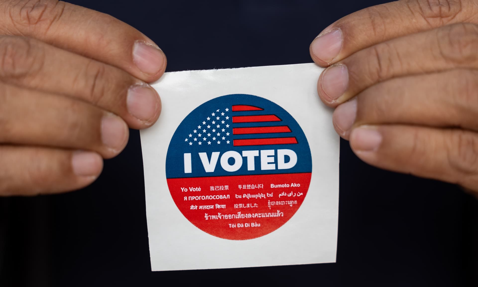 "I Voted" sticker