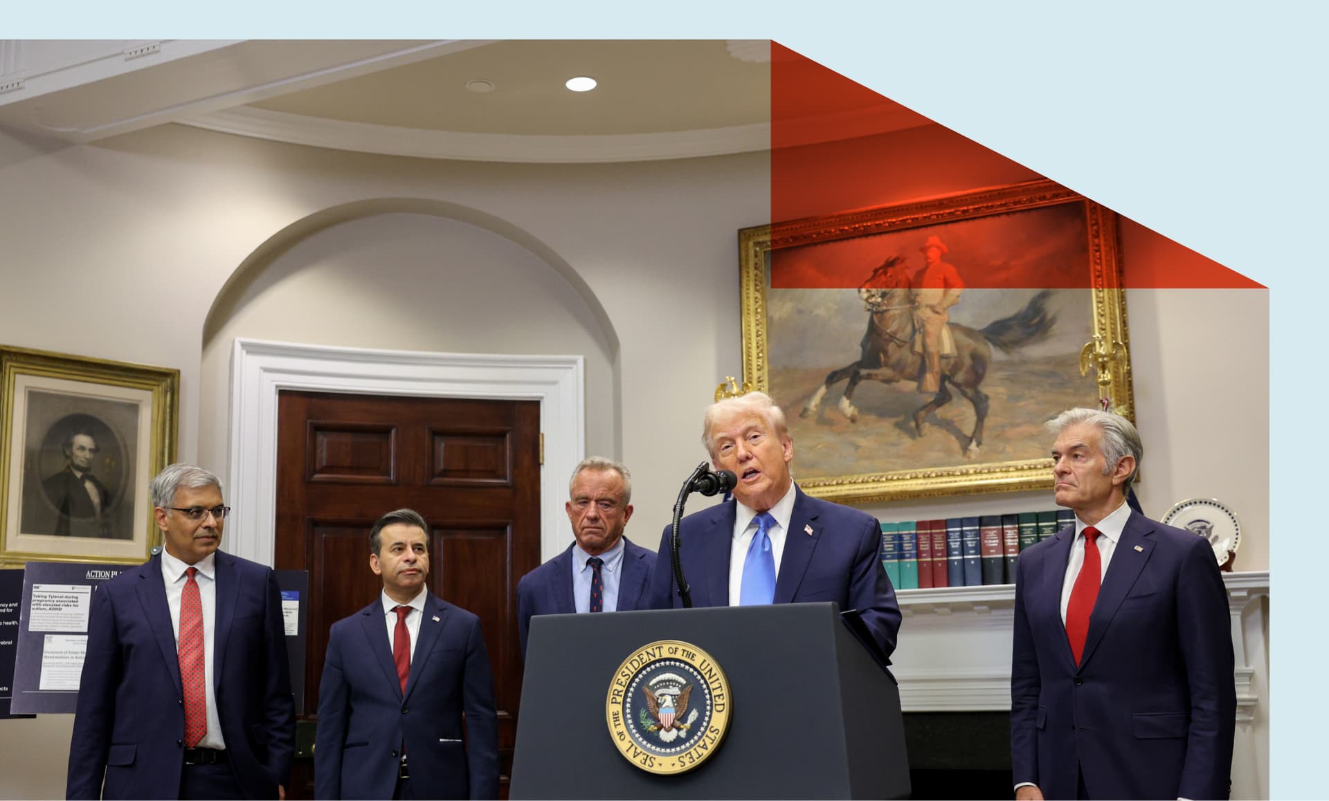 Trump and admin. health officials