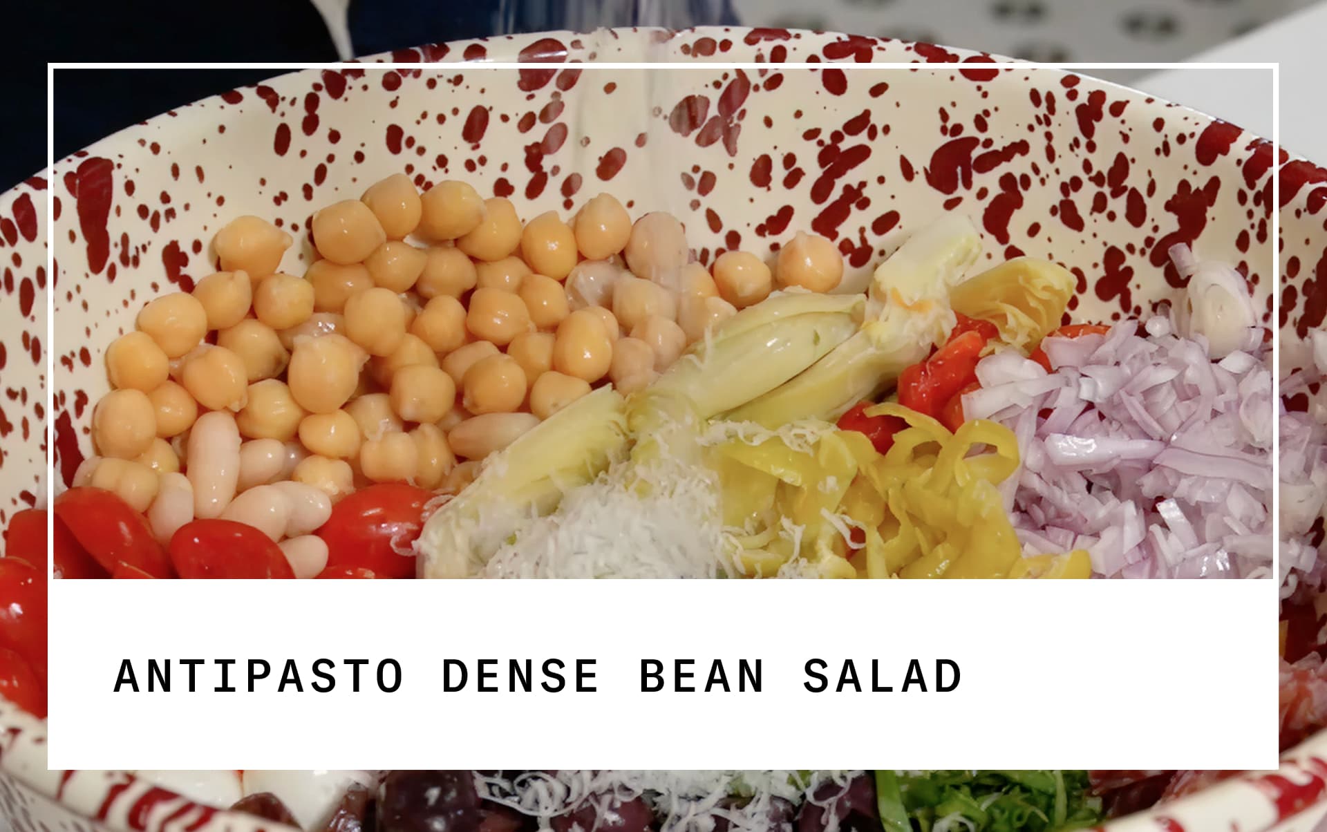 antipasto dense bean salad