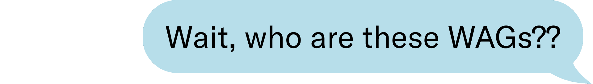 Wait, who are these WAGs?