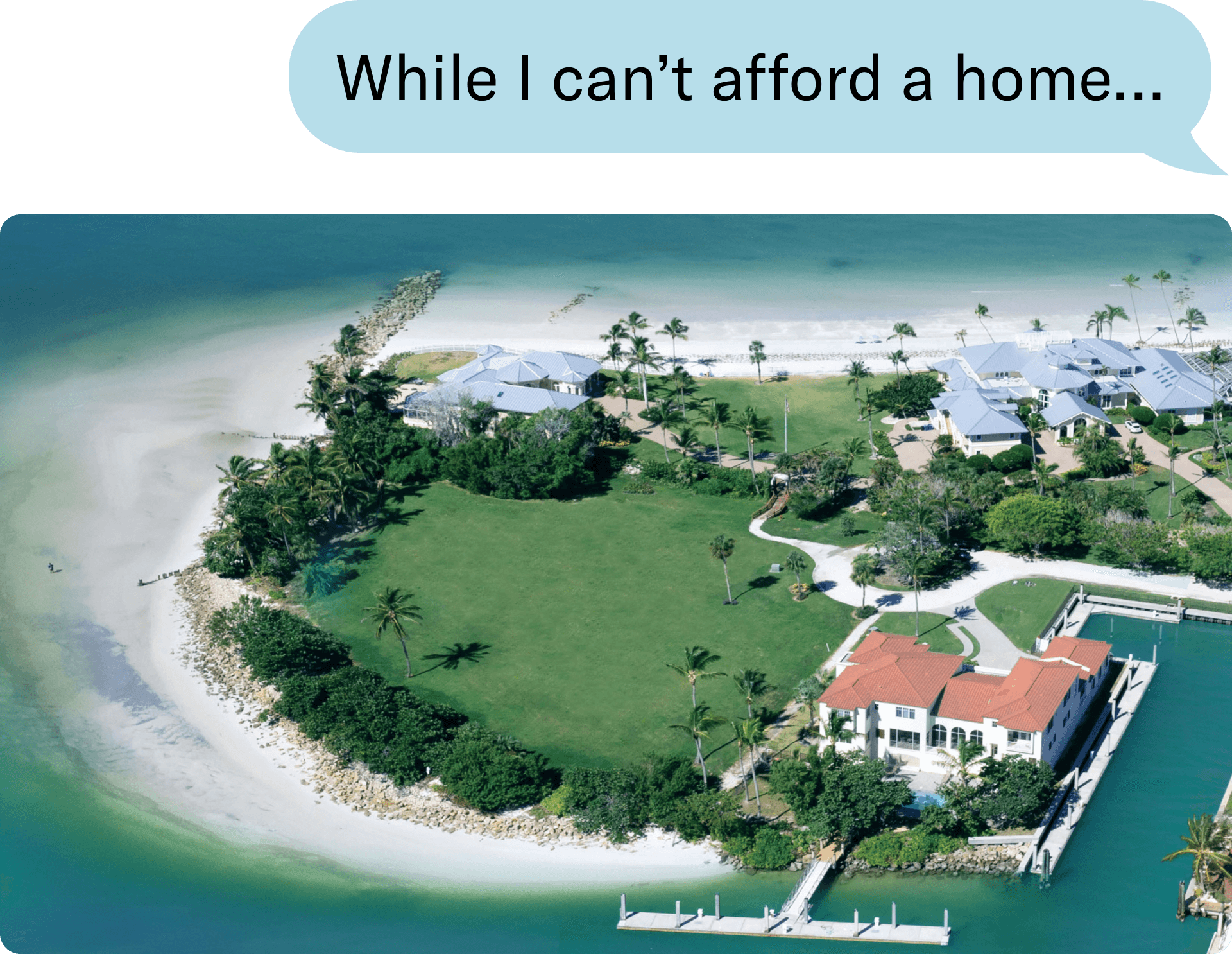 A Florida compound with a roughly 11,500-square-foot main house