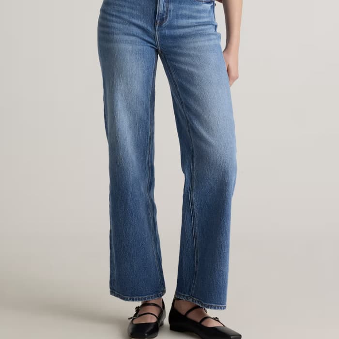 Quince Bella Stretch Relaxed Straight Jeans