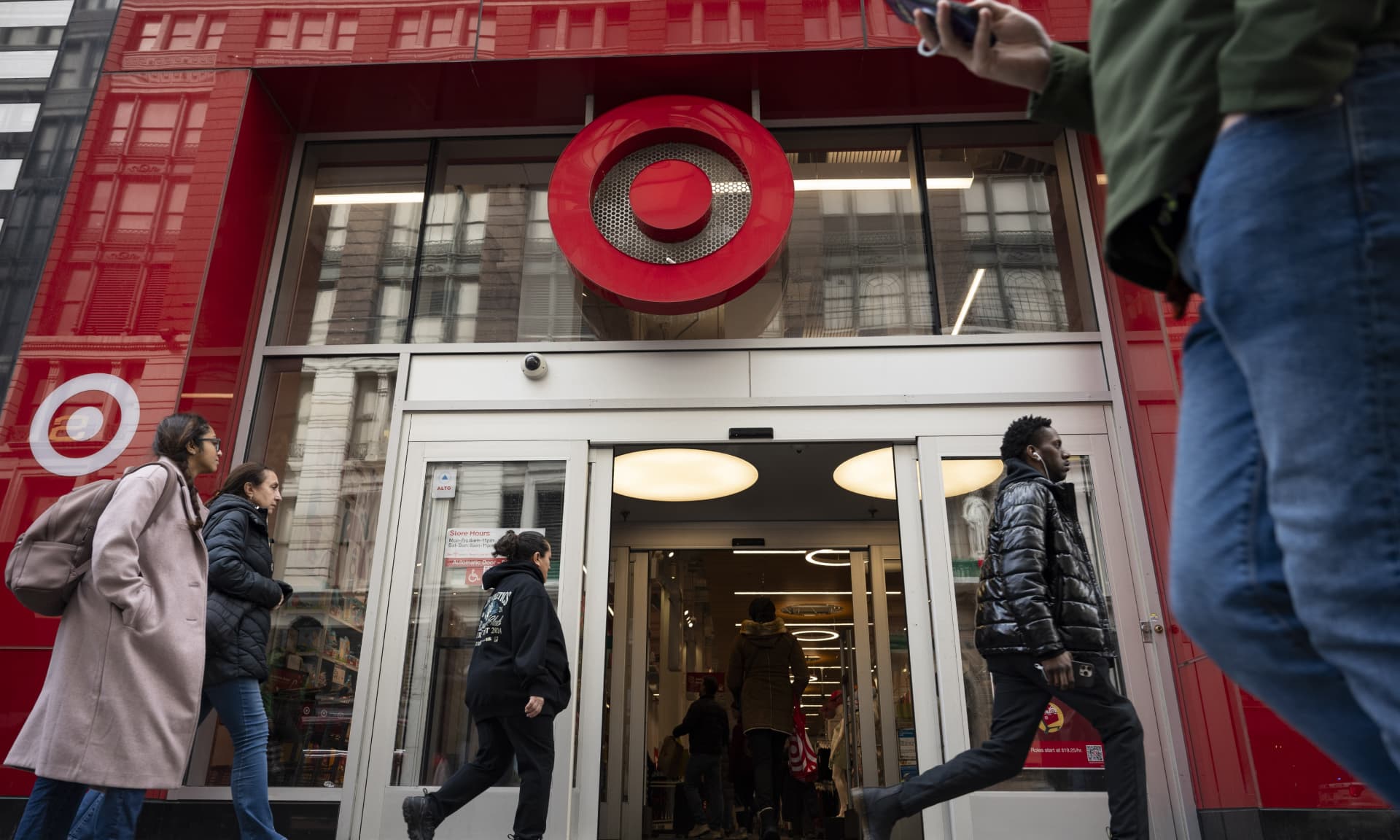 Target logo on a building