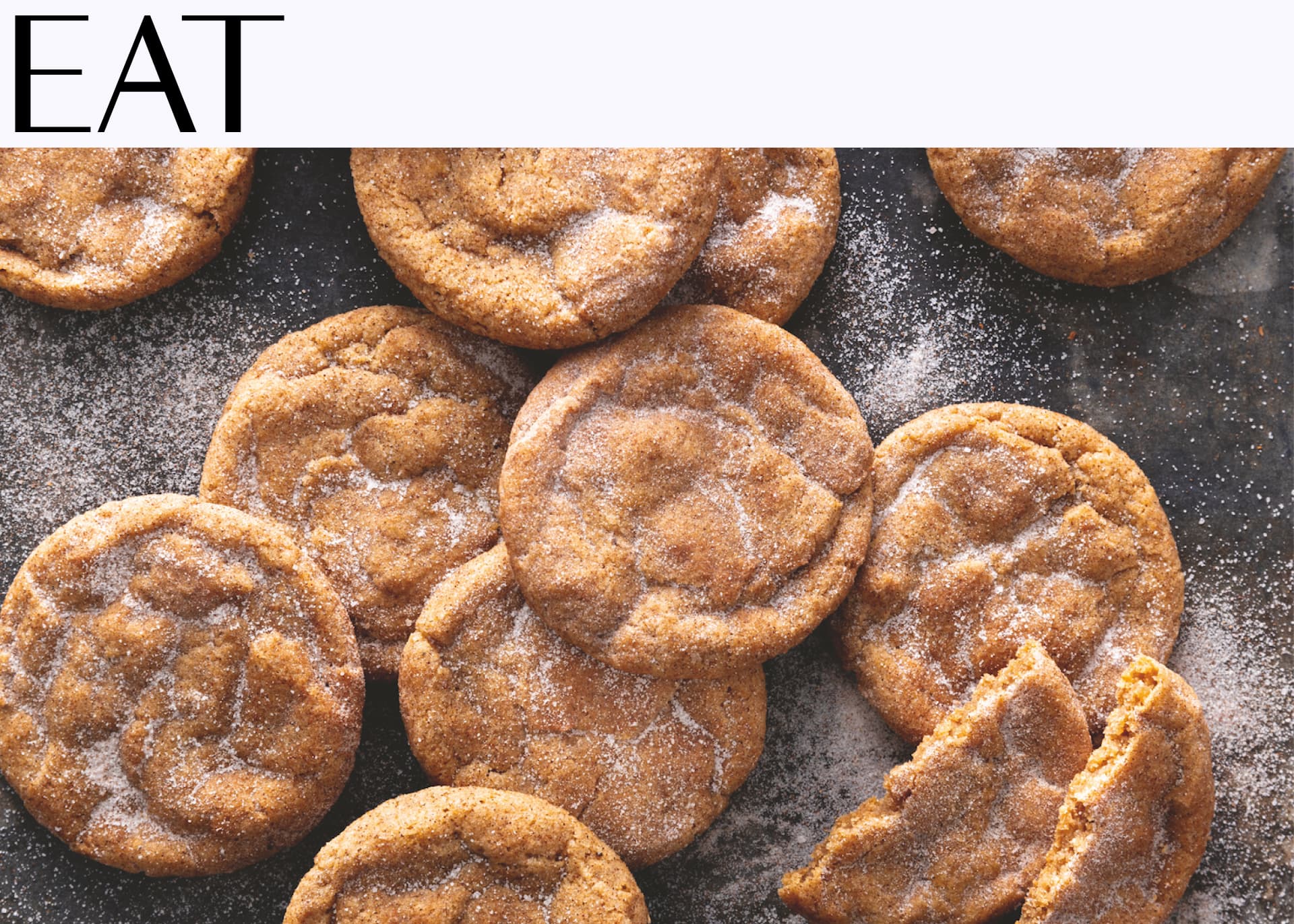 EAT Spiced Pumpkin Snickerdoodles