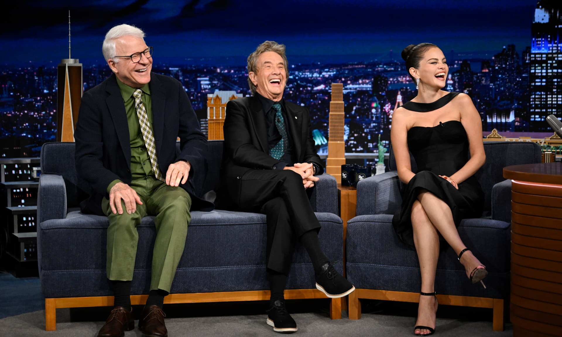 Actors Steve Martin, Martin Short, and Selena Gomez